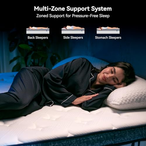 Queen Mattress, 12 Inch Hybrid Queen Size Mattresses in a Box, view 4