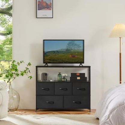 TV Stand Dresser, Media Console with Storage Drawers, TV Table, view 3