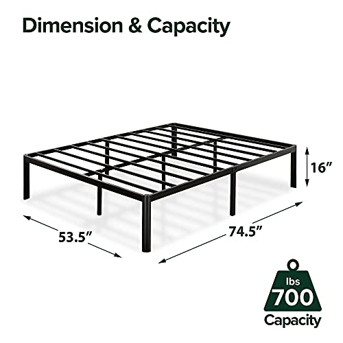 ZINUS Van 16 Inch Metal Platform Bed Frame / Steel Slat Support / No Box Spring, view 4