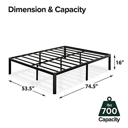 ZINUS Van 16 Inch Metal Platform Bed Frame / Steel Slat Support / No Box Spring, view 4