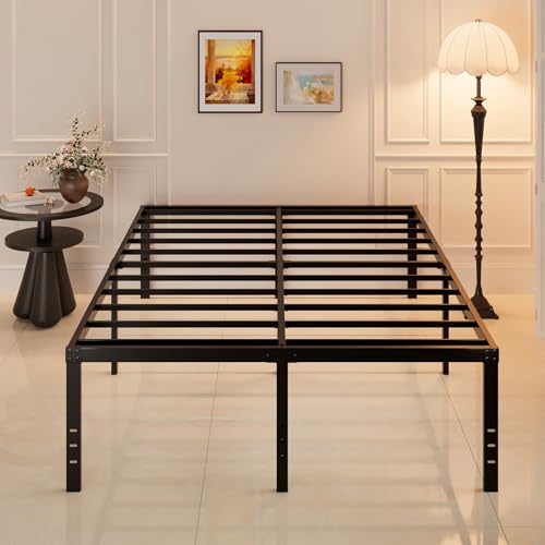 Full Size Bed Frame, 20 Inch Metal Platform Support Up to 3000 lbs, view 4