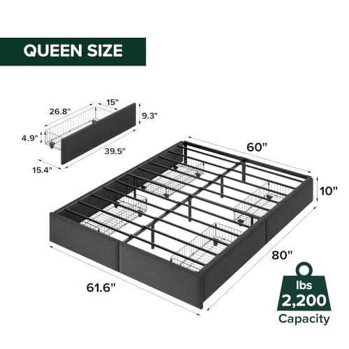 Zinus Maya Bed with Storage, view 3