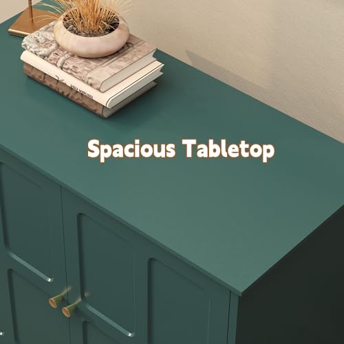 Green Sideboard Buffet Cabinet with Storage, view 7