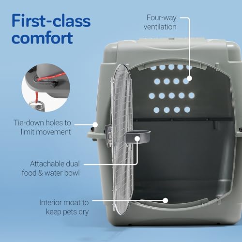 Sky Kennel for Air Travel, 40in Dog Crate for Pets 70 to 90lbs, view 6