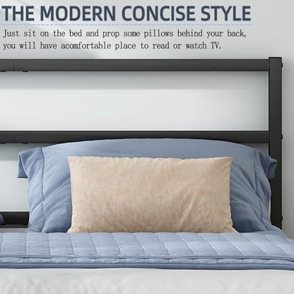 Full Size Bed Frame with Headboard and Footboard, view 7