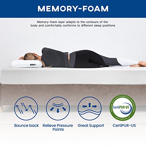 | 10 Inch Queen Mattress | Medium Firm | Gel Memory Foam | White, view 5