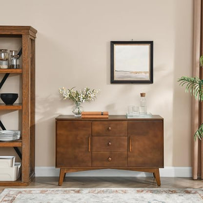 Wood Sideboard Buffet Cabinet with Storage, view 4