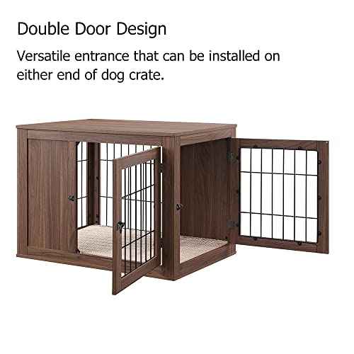 36 Inch Furniture Style Dog Crate with Cushion for Medium Dogs, view 5