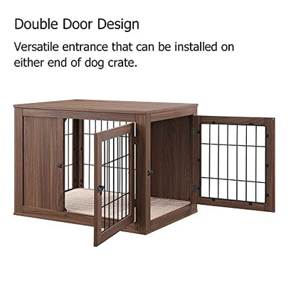 36 Inch Furniture Style Dog Crate with Cushion for Medium Dogs, view 5