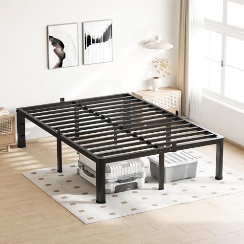 Full Bed Frame with Round Corners 18 Inch No Box Spring, view 3
