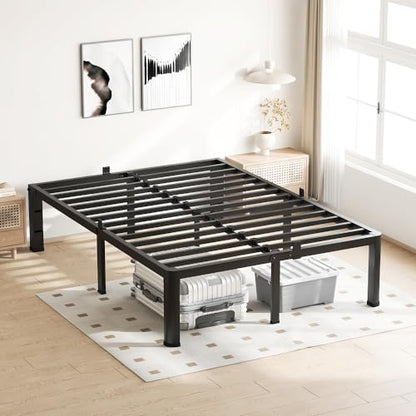 Full Bed Frame with Round Corners 18 Inch No Box Spring, view 3