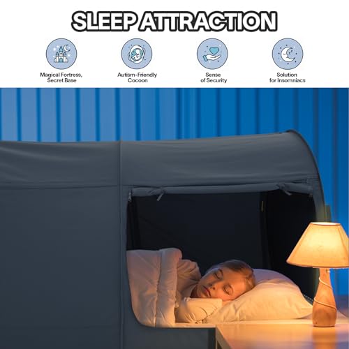 ® Canopy Bed Dream Privacy Space Full Sleeping Tents Indoor Pop Up Portable, view 4