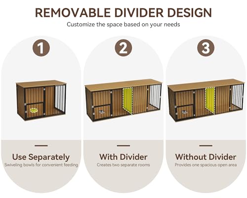 80.7" Double Dog Crate Furniture, view 5