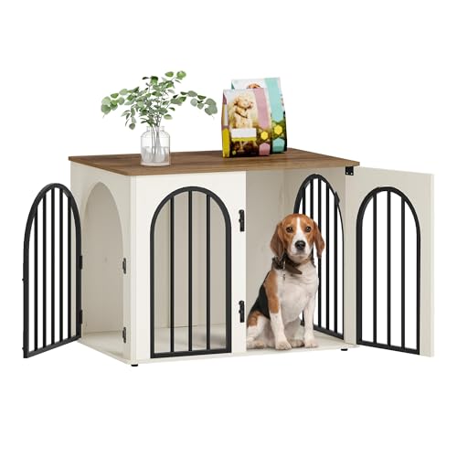 31.5'' Dog Crate Furniture,Dog Kennel Indoor for Small/Medium Dogs, view 2