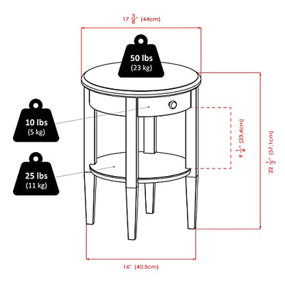 Concord Occasional Table, Small End Table with Shelf Storage, Practical and Elegant Living Room Decor, Stylish Furniture Essentials for New Homes, Apartments