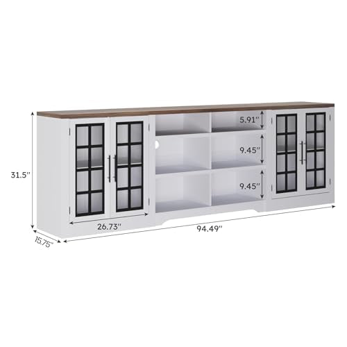 Farmhouse TV Stand for TVs up to 100", view 3