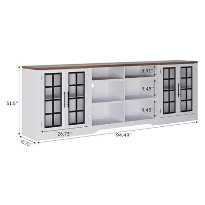 Farmhouse TV Stand for TVs up to 100", view 3