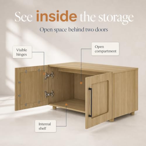 32 Inch Modular Sideboard Storage Cabinet with Soft-Close Doors, view 5