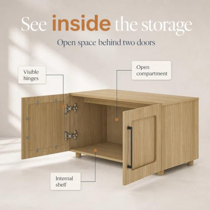 32 Inch Modular Sideboard Storage Cabinet with Soft-Close Doors, view 5