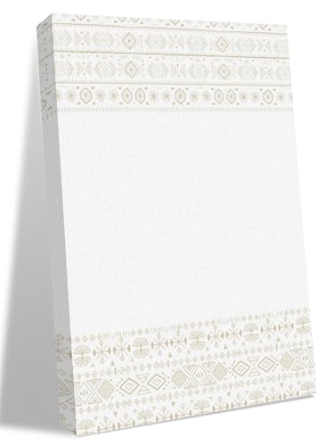 NuYeBiofx Boho Geometric Stripe Canvas Wall Art Prints,40"x28" Framed Picture Artwork Retro Ethnic Line Printed Canvas Oil Painting for Living Room Bedroom Office,Ready to Hang