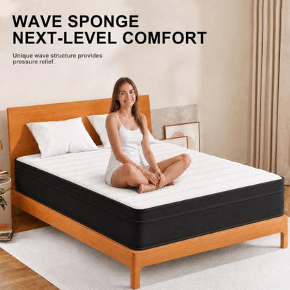 Queen Size 10 Inch Hybrid Mattress in a Box, view 8