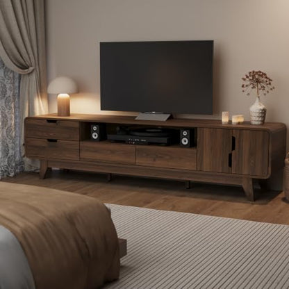 75" TV Stand, Mid Century Modern TV Stands for TVs up to 85 inch, view 7