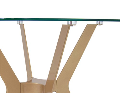 Gold Archtech end table, view 5