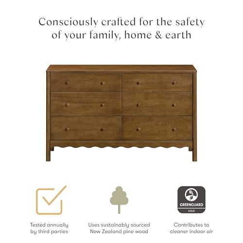 Babyletto Swell 6-Drawer Assembled Baby Dresser, Natural Walnut, view 5