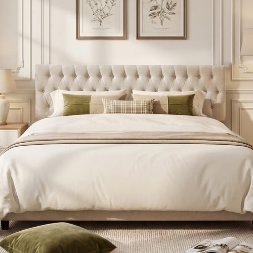 Headboards for King Size Bed in Modern Button Design, view 5