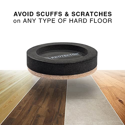 Felt Furniture Sliders for Hardwood Floors 16 PCS 3 ½” - Furniture Slider with Unique Design - Heavy-Duty Furniture Movers for Hard Surfaces - Felt Sliders - Move Your Furniture Easily!