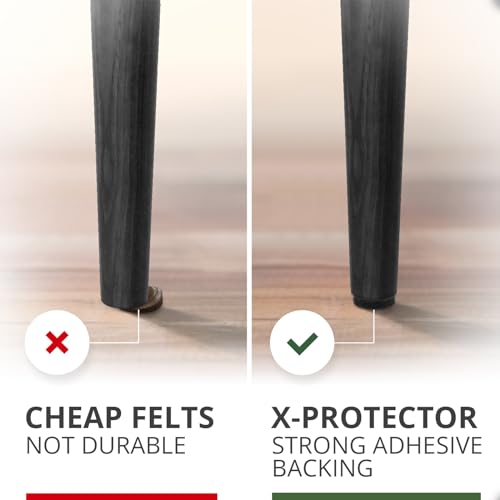 Felt Furniture Pads 235 PCS ! Huge Quantity of Black Furniture Pads for Hardwood Floors with Many Big Sizes – Your Ideal Wood Floor Protectors for Furniture.