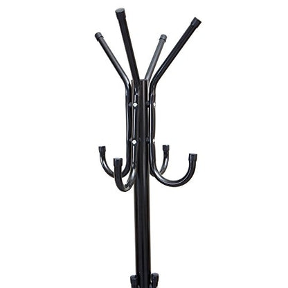 Freestanding Coat Rack, Multi-Tier Organizer for Office and Entryway, Metal, view 6