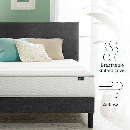 Zinus 8 Inch Twin Foam and Spring Hybrid Mattress, Medium Feel, view 4