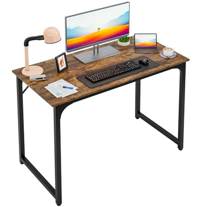 PayLessHere | 39 Inch Computer Desk | Brown | Sturdy Office Desk, view 2