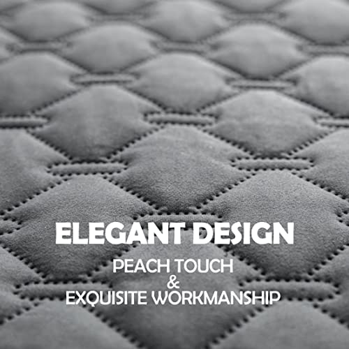 3X Stronger Waterproof Pet Blanket, Scratch Proof Furniture Protector for Dogs Cats, Reversible Cover 52x82 Inch, Dark Grey/Light Grey