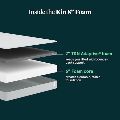 Kin By Tuft & Needle Firm 8" Adaptive Foam Full Mattress in a Box, view 4