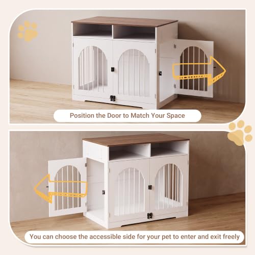 39'' Dog Crate Furniture, Dog Kennel Indoor for Medium/Large Dogs, view 6