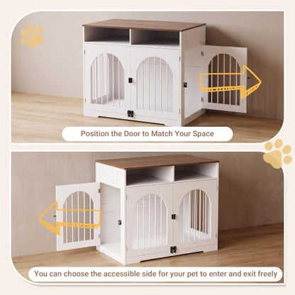 39'' Dog Crate Furniture, Dog Kennel Indoor for Medium/Large Dogs, view 6