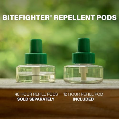 ® BiteFighter® Plug & Repel Mosquito Repellent for Outdoor String Lights Odor-Free, Easy Install, 110 sq. ft. Coverage with 12 Hours of Protection