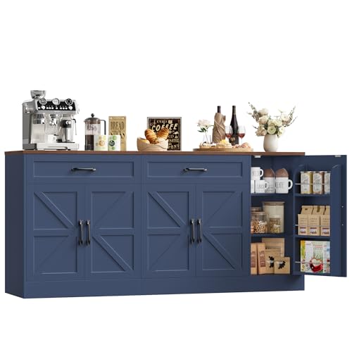 71” Large Sideboard Buffet Cabinet with Storage, view 2