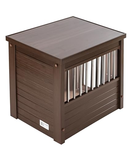 New Age Pet® ECOFLEX® Small Furniture Style Dog Crate & End Table, Brown, view 5