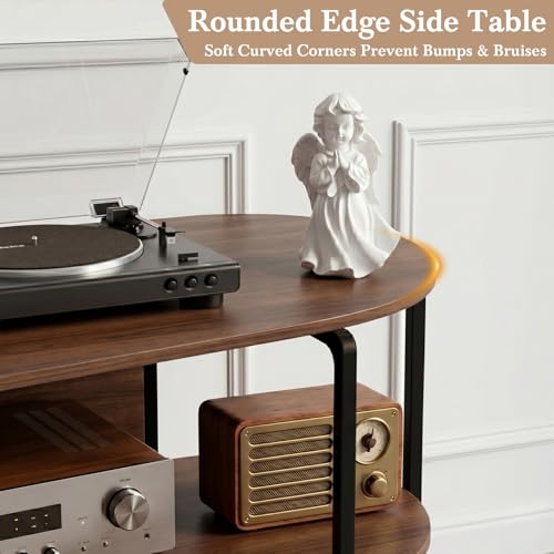 Vinyl Record Player Stand with Power Outlets, view 7