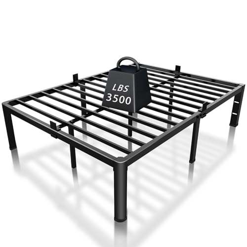 14 Inch Full Bed Frame with Rounded Corner & 4 Mattress Baffles, view 2