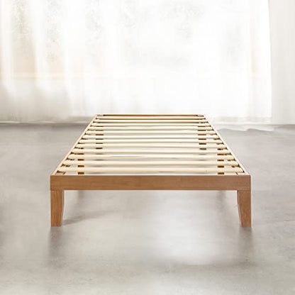 Naturalista Classic 12-Inch Solid Wood Platform Bed, Wooden Slats, view 4