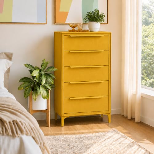 Naima Premium Fabric Dresser, Strong Metal Frame, view 3