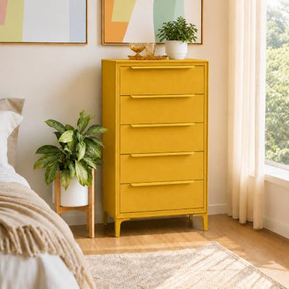 Naima Premium Fabric Dresser, Strong Metal Frame, view 3