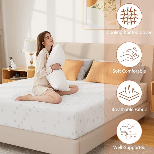 10 Inch King Memory Foam Mattress, Medium Firm Gel Foam Mattress, view 6