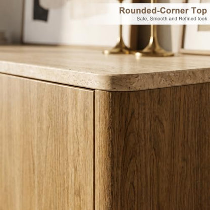 Modern Sideboard Buffet Cabinet, 63" Storage Cabinet with 3 Door, view 5
