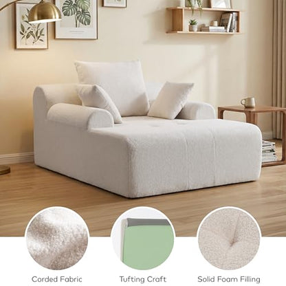 65" Boneless Chaise Lounge Chair Indoor, view 7