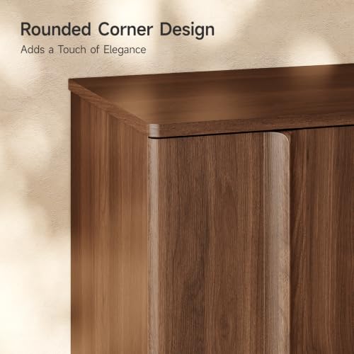 61" Sideboard Buffet Cabinet with Storage Walnut, view 6